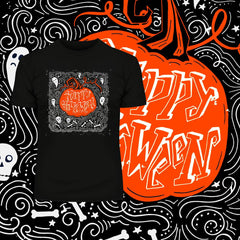 Halloween Happy Halloween Pumpkin festive t-shirts - Kuzi Tees