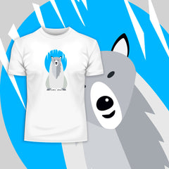 Minimal Polar Bear Ice Cave T-Shirt Design - Kuzi Tees