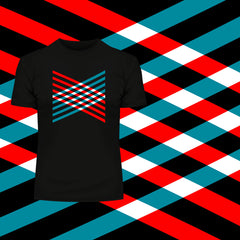 Modern Geometric Elements - Line Dots & Shapes Printed t-shirts Unisex Sample 01 - Kuzi Tees