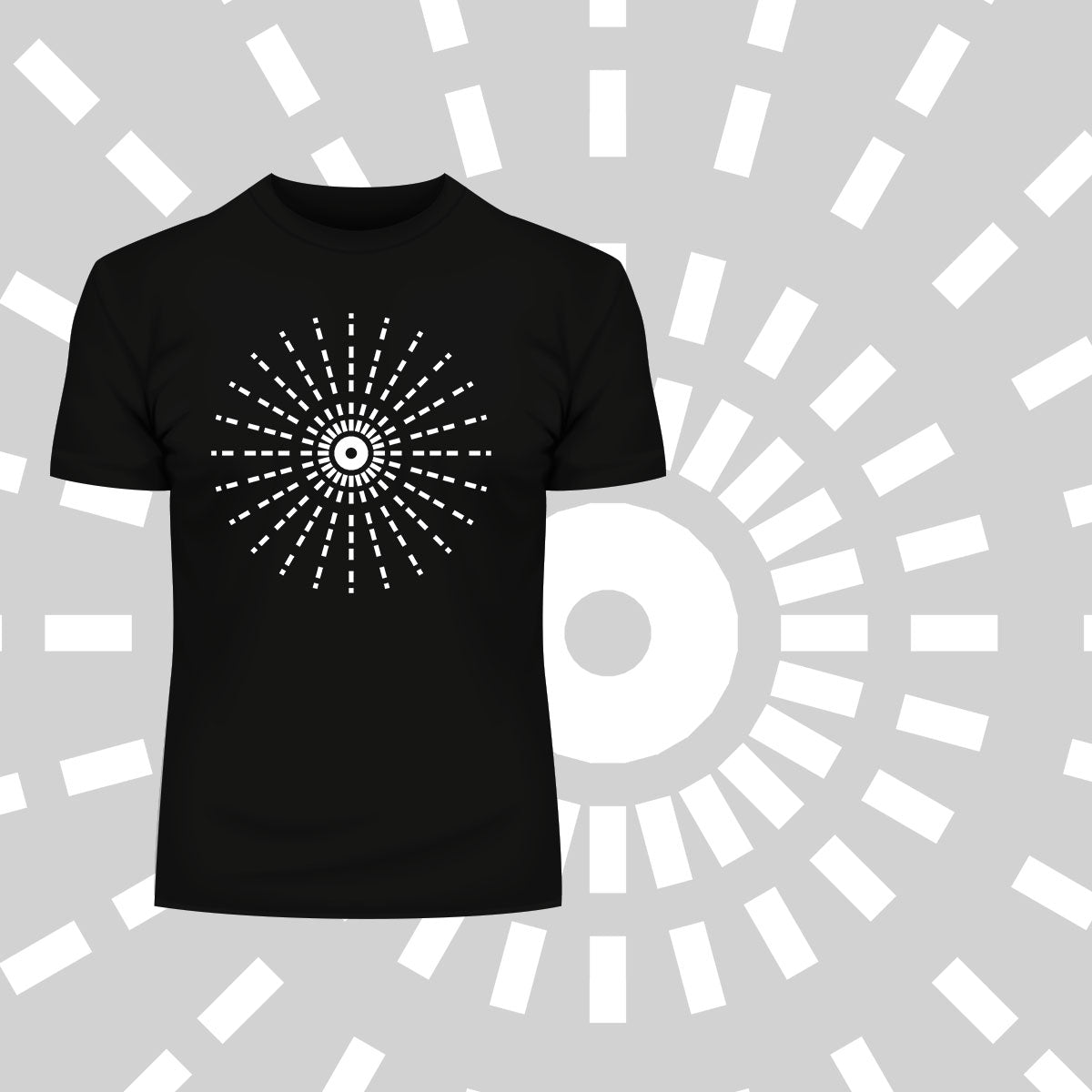 Modern Geometric Elements - Line Dots & Shapes Printed t-shirts Unisex Sample 19 - Kuzi Tees