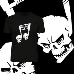 Heavy Metal Skull Notes - Kuzi Tees