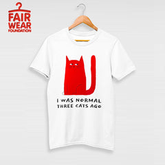 Grumpy Cat - I was normal Three Cats Ago T-shirt - Kuzi Tees