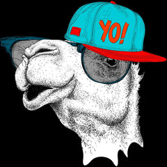 Hip Hop T-Shirt Camel with the Glasses and Hat - Kuzi Tees