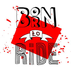 Born To Ride Minimal Hand Written Biker T-Shirt - Kuzi Tees