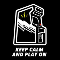 Keep Calm And Play On Eco Retro T-Shirt Collection - Kuzi Tees
