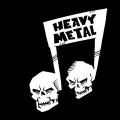 Heavy Metal Skull Notes - Kuzi Tees