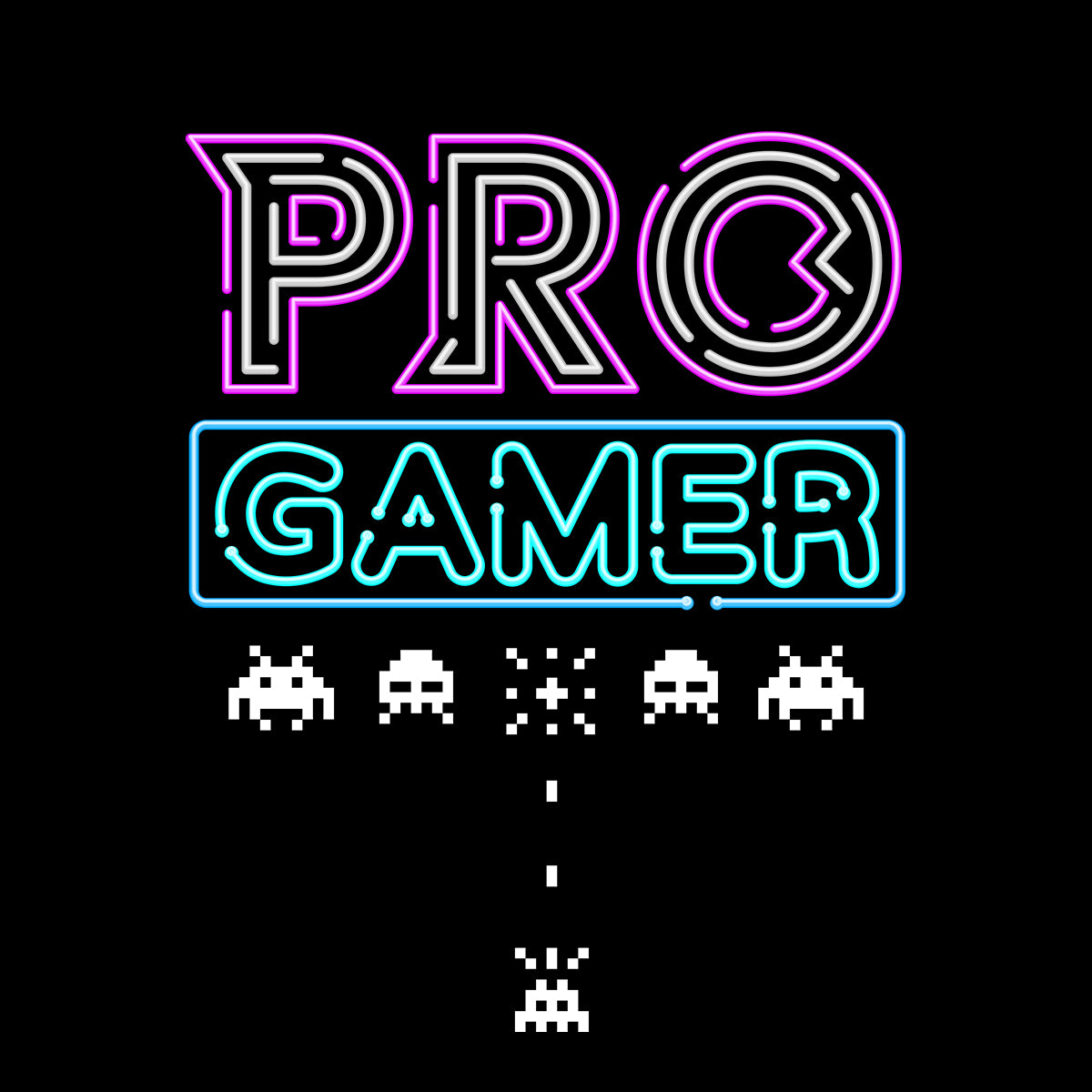 Pro Gamer Invaidors - Retro T-Shirt Collection - Kuzi Tees