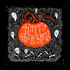 Halloween Happy Halloween Pumpkin festive t-shirts - Kuzi Tees
