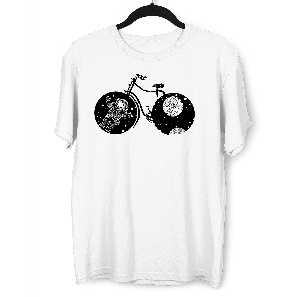 Boundless Universe Melting Abstract T-Shirt Design for all bicycle lovers - Kuzi Tees