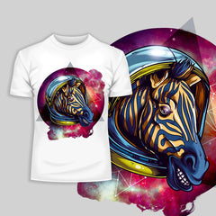 Awesome Cosmic Zebra - T-shirt with an Attitude - Kuzi Tees