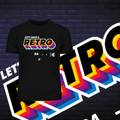 Let's Have a Retro Game Day - Eco Retro T-Shirt Collection - Kuzi Tees