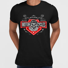 Vintage Biker Skull T-Shirt - Kuzi Tees