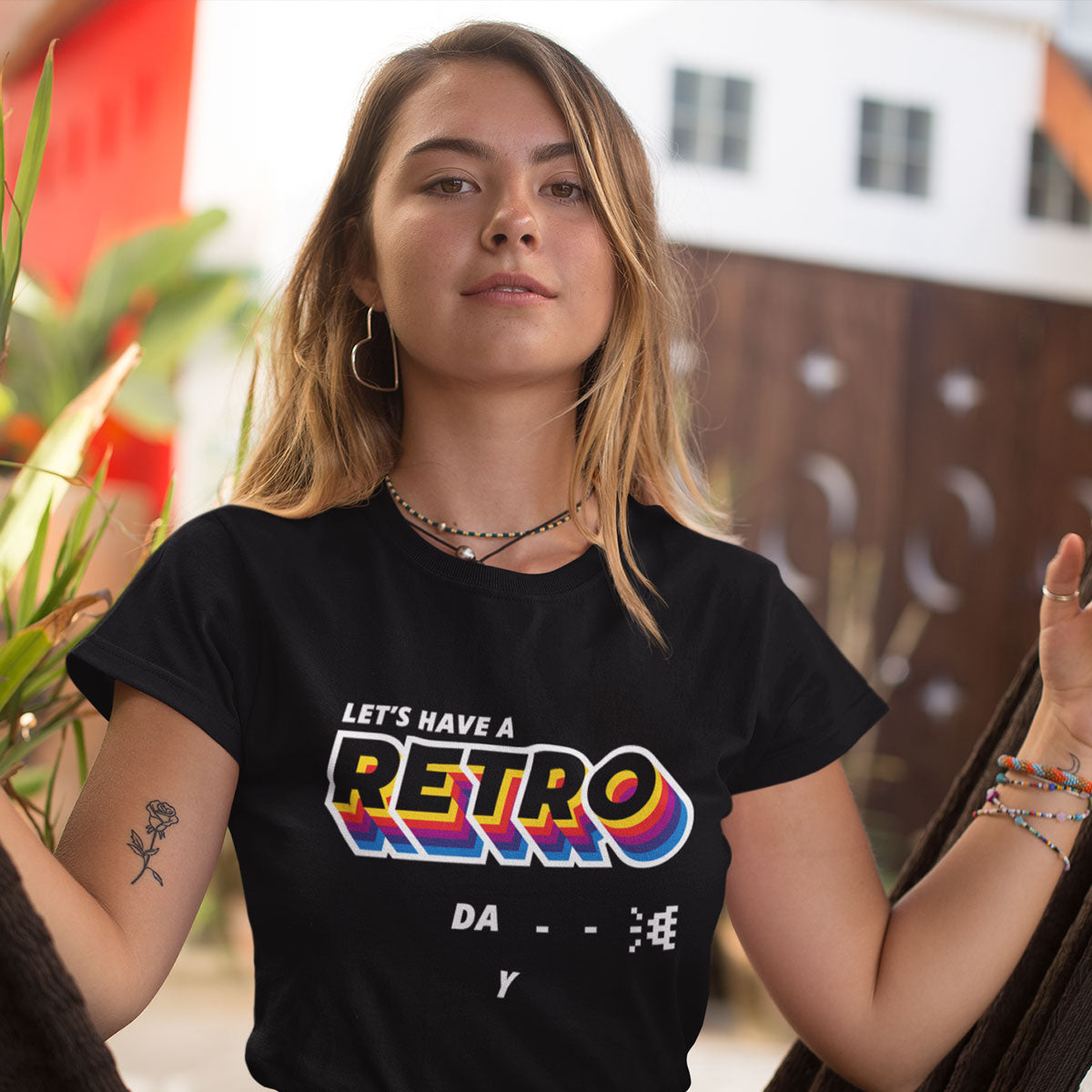 Let's Have a Retro Game Day - Eco Retro T-Shirt Collection - Kuzi Tees