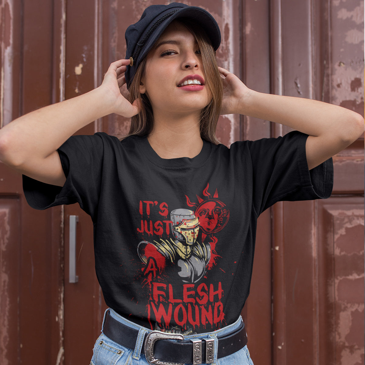 Pop Culture T- Shirt Monty Python - It is a Flesh Wound - Kuzi Tees