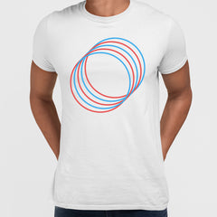 Modern Geometric Elements - Line Dots & Shapes Printed t-shirts Unisex Sample 18 - Kuzi Tees