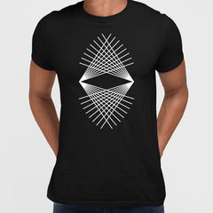 Modern Geometric Elements - Line Dots & Shapes Printed t-shirts Unisex Sample 12 - Kuzi Tees