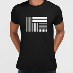 Modern Geometric Elements - Line Dots & Shapes Printed t-shirts Unisex Sample 15 - Kuzi Tees