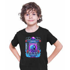 Mega Man Rockman Kids Black T-shirt
