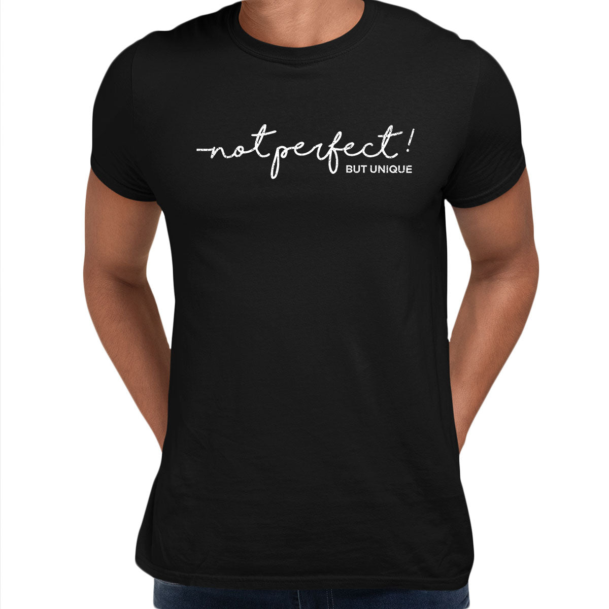 Not perfect Mens Funny T-Shirt Novelty Joke T-Shirt Rude Gift Him Dad Birthday Slogan Unisex T-Shirt - Kuzi Tees