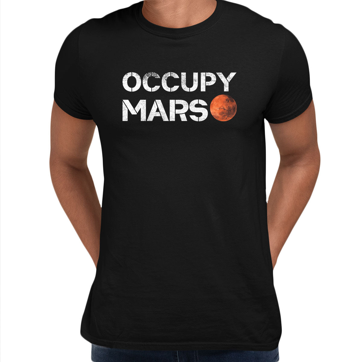 Occupy Mars Slogan Red Planet Landing 2021 Nasa perseverance Unisex T-shirt - Kuzi Tees
