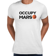Occupy Mars Slogan Red Planet Landing 2021 Nasa perseverance Unisex T-shirt - Kuzi Tees
